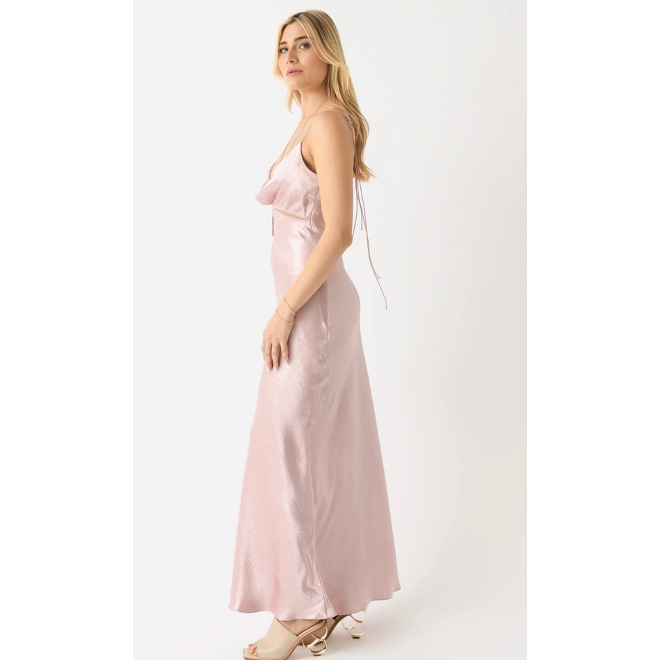 Anna October Women's Hilary Pink Maxi Liquid Dress - M — image 5 of 8